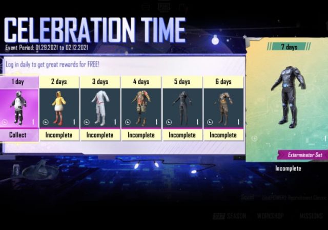 Celebration Time PUBG Mobile